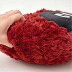 Heart-Shaped Coal Ball Pattern Plush Throw Pillow