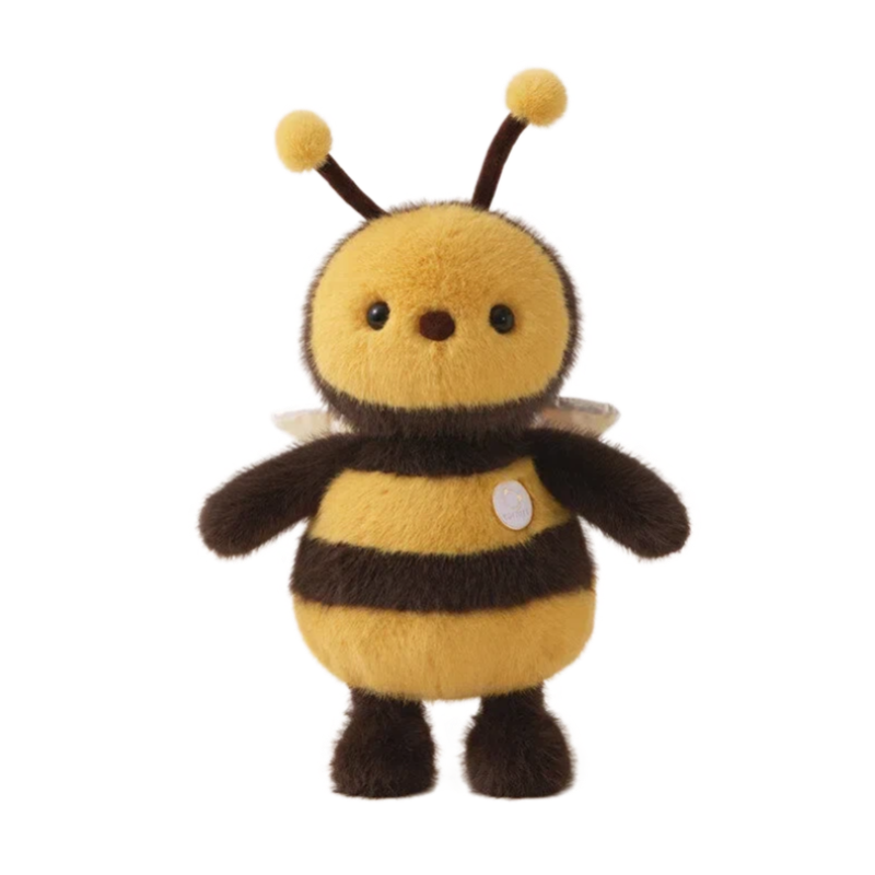 Cute Fuzzy Honey Bee Plush Toy