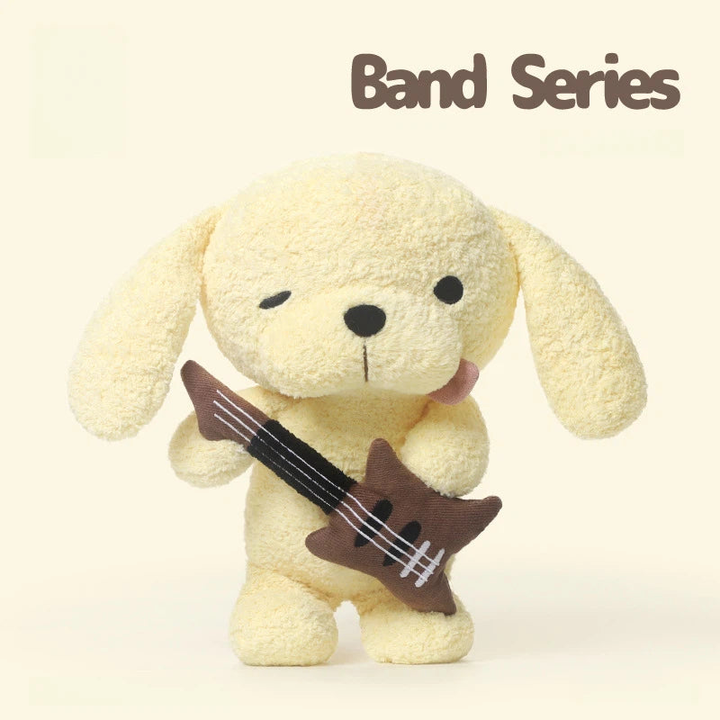 Cute Guitar Dog Stuffed Animal Band Series Plush Toy