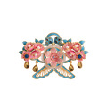 Pink Paper Kite Brooch with Peony Design