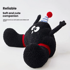 Cute Cartoon Black Coal Ball Shaped Lumbar Pillow