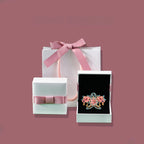Pink Paper Kite Brooch with Peony Design