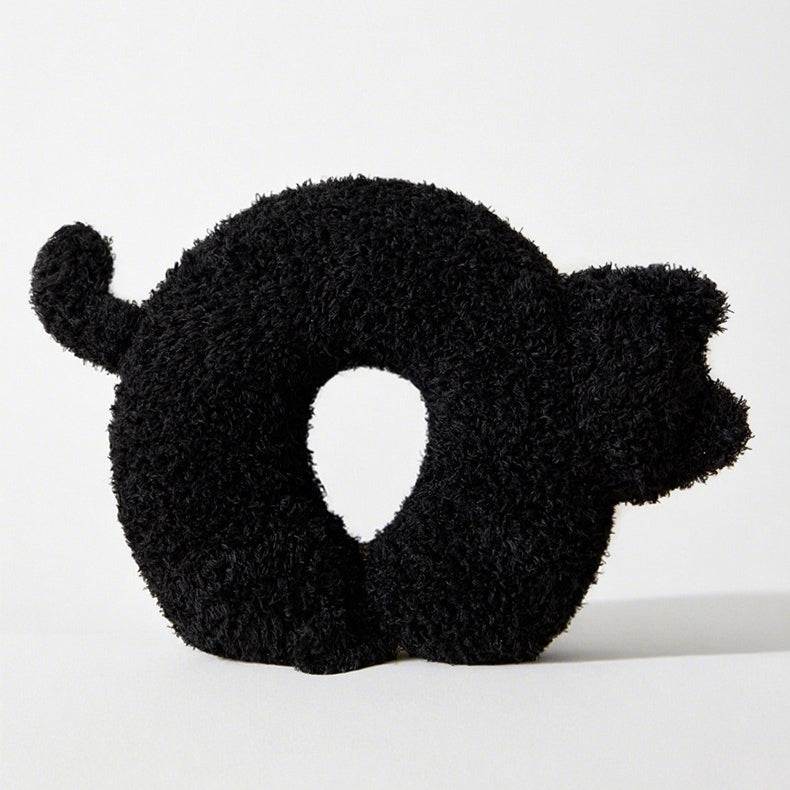 Creative Cute Black Cat U-Shaped Neck Pillow