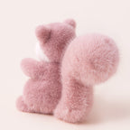 Pink Fluffy Squirrel Plush Toy