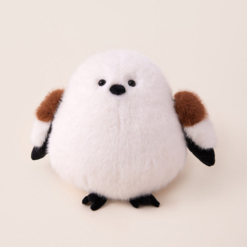 Fluffy White Tit Plush Toy