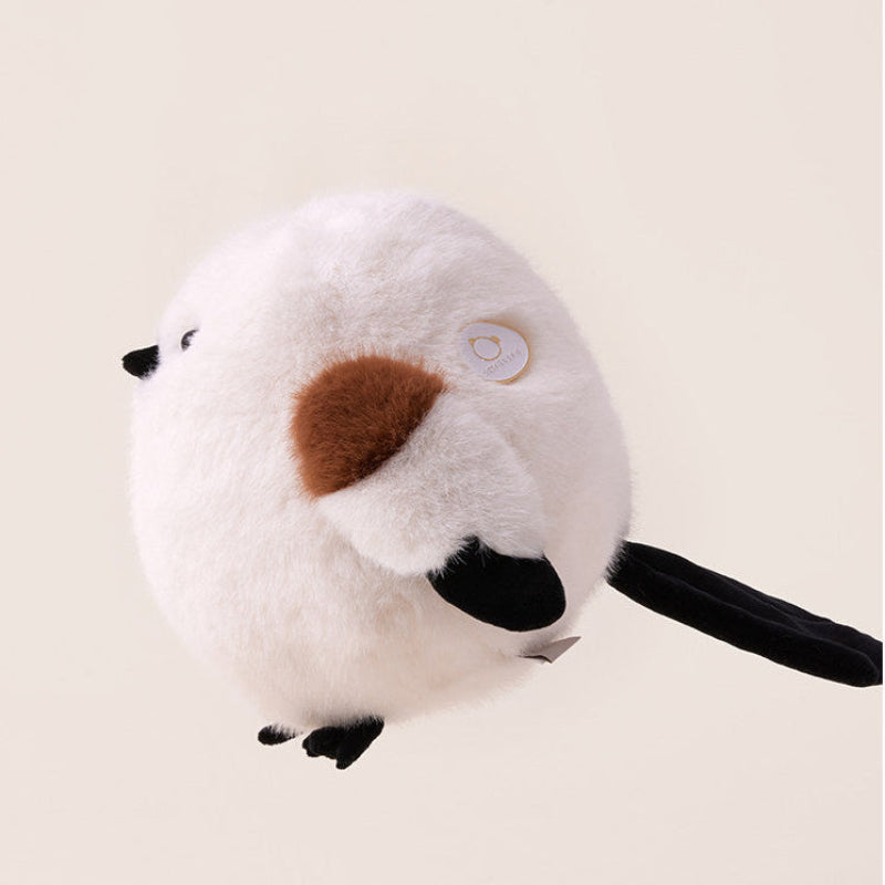 Fluffy White Tit Plush Toy