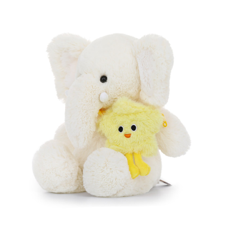 Adorable Elephant Plush with Star Bag