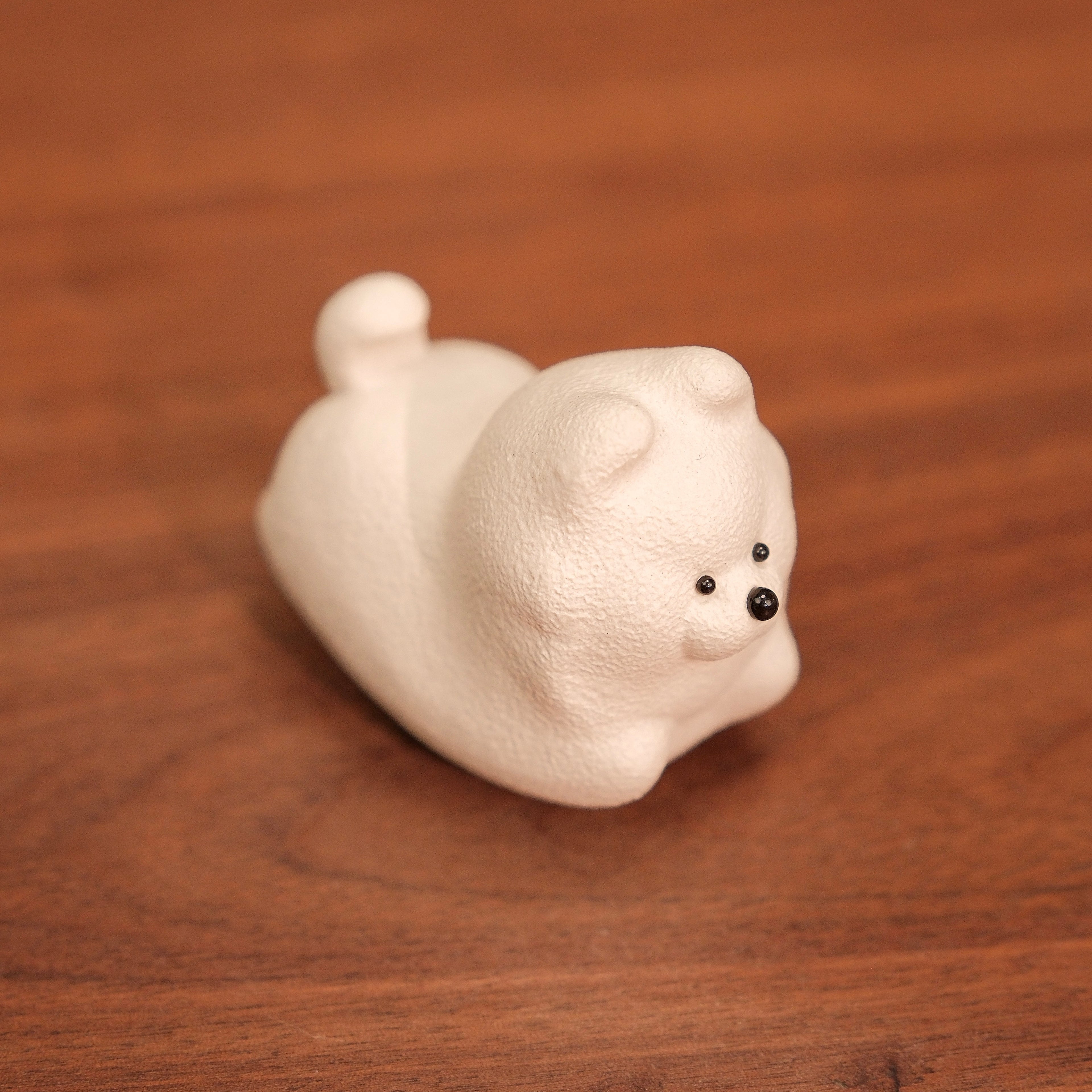 Handmade Cute Samoyed Dog Figurine