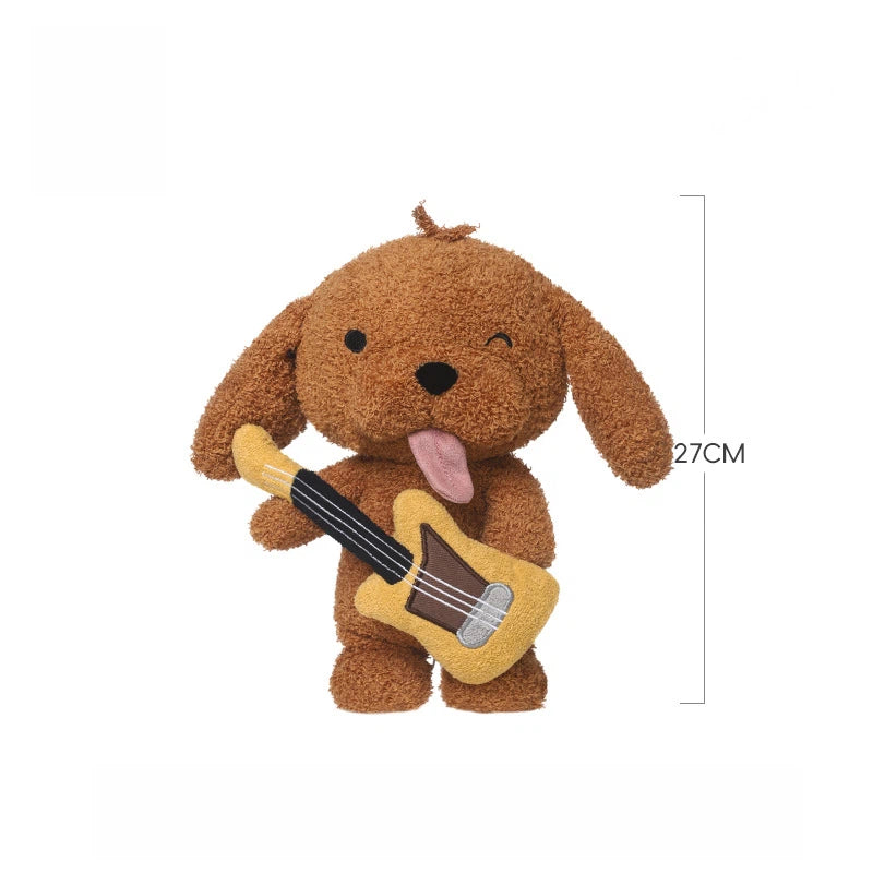 Cute Guitar Dog Stuffed Animal Band Series Plush Toy