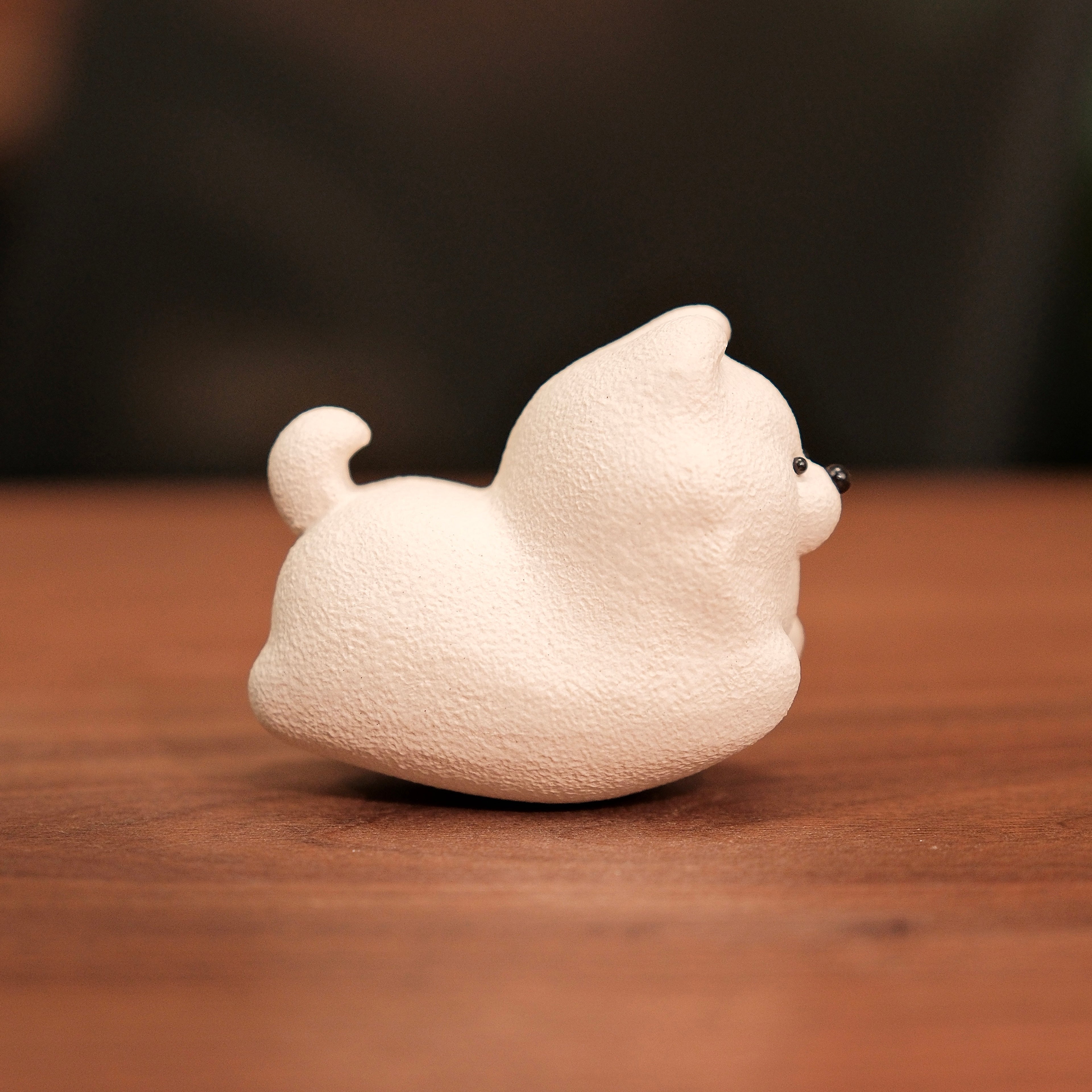 Handmade Cute Samoyed Dog Figurine