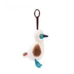 Blue-footed Booby Mini Plush Keychain, OEKO-TEX Certified Bag Charm
