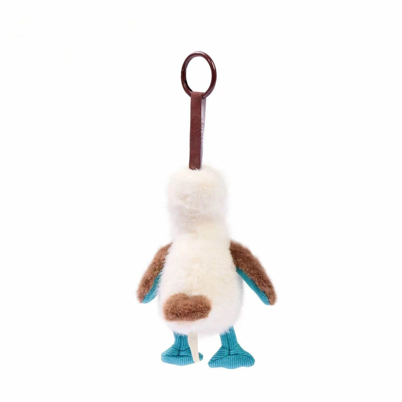 Blue-footed Booby Mini Plush Keychain, OEKO-TEX Certified Bag Charm