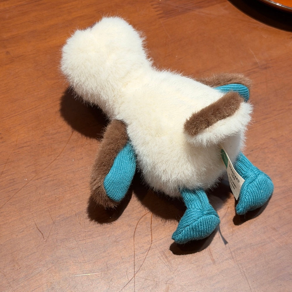 Blue-footed Booby Mini Plush Keychain, OEKO-TEX Certified Bag Charm