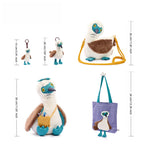 Blue-footed Booby Mini Plush Keychain, OEKO-TEX Certified Bag Charm