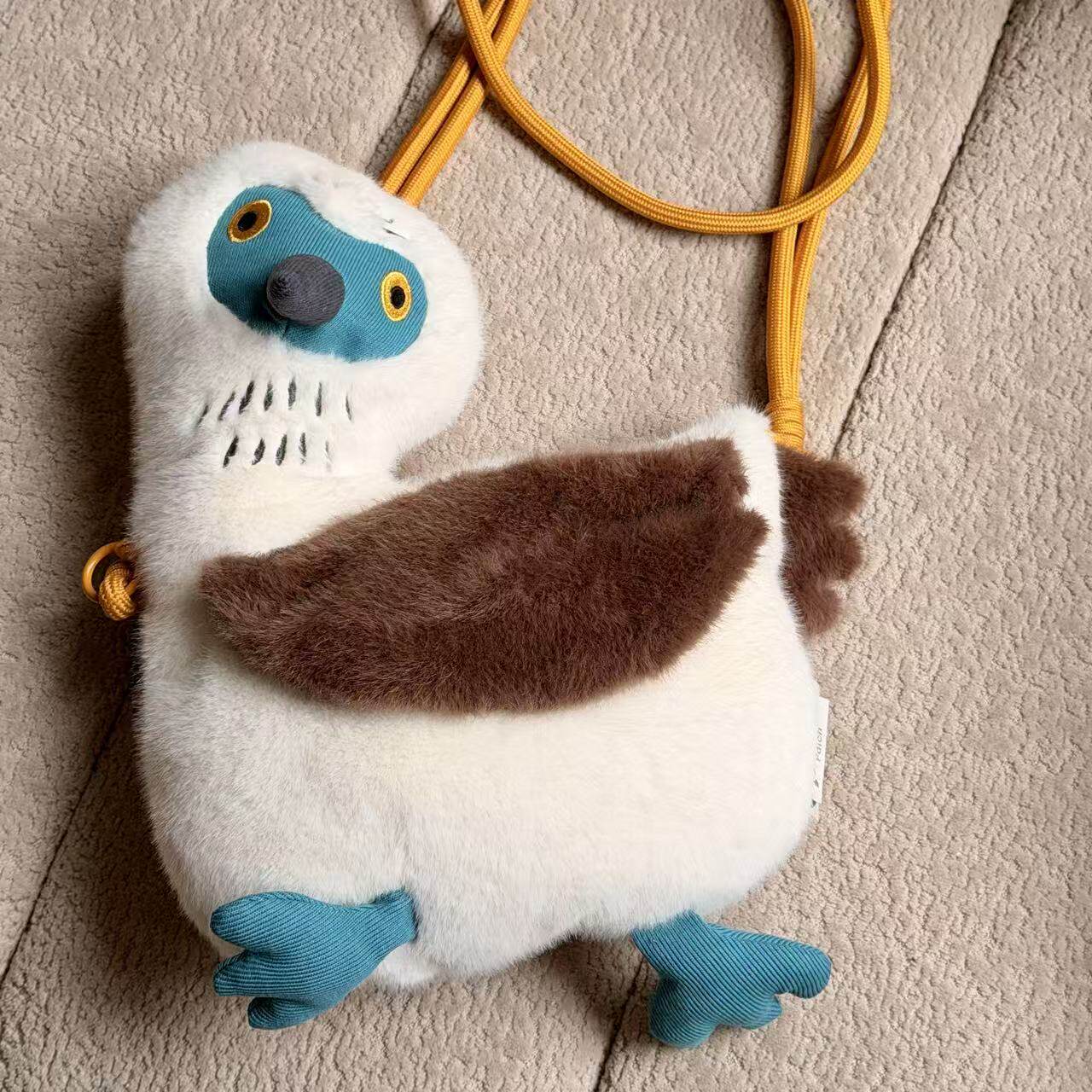 Blue-footed Booby Plush Crossbody Bag