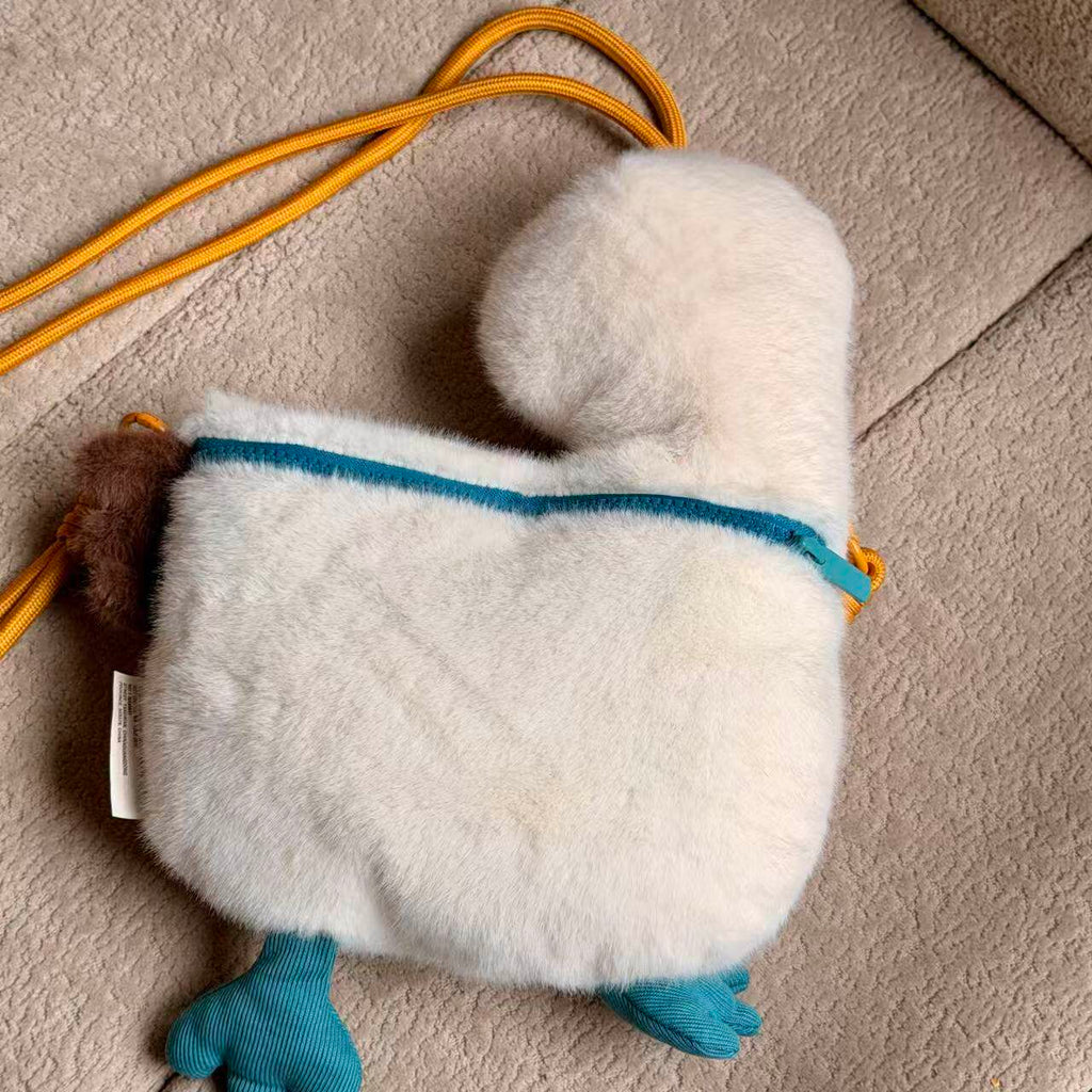 Blue-footed Booby Plush Crossbody Bag