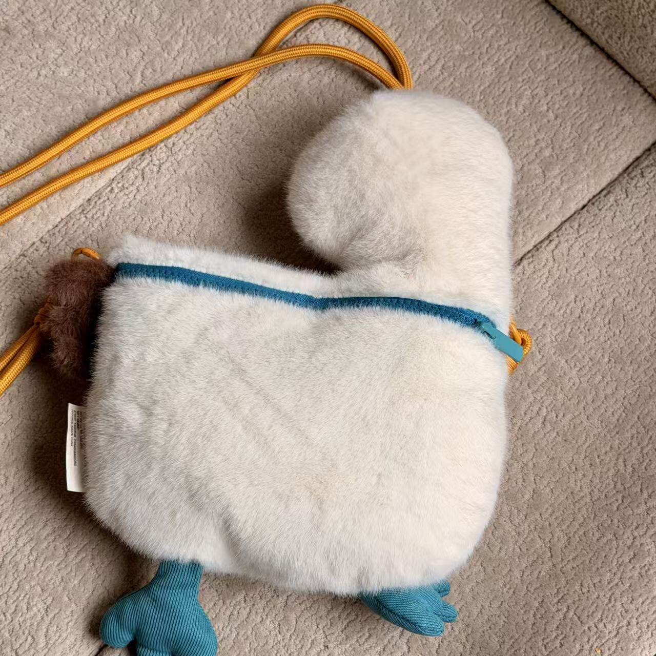 Blue-footed Booby Plush Crossbody Bag