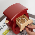 Cute Cartoon Twisted Jewelry Cabinet, Desktop Resin Storage Box for Jewelry