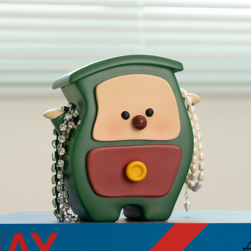 Cute Cartoon Twisted Jewelry Cabinet, Desktop Resin Storage Box for Jewelry