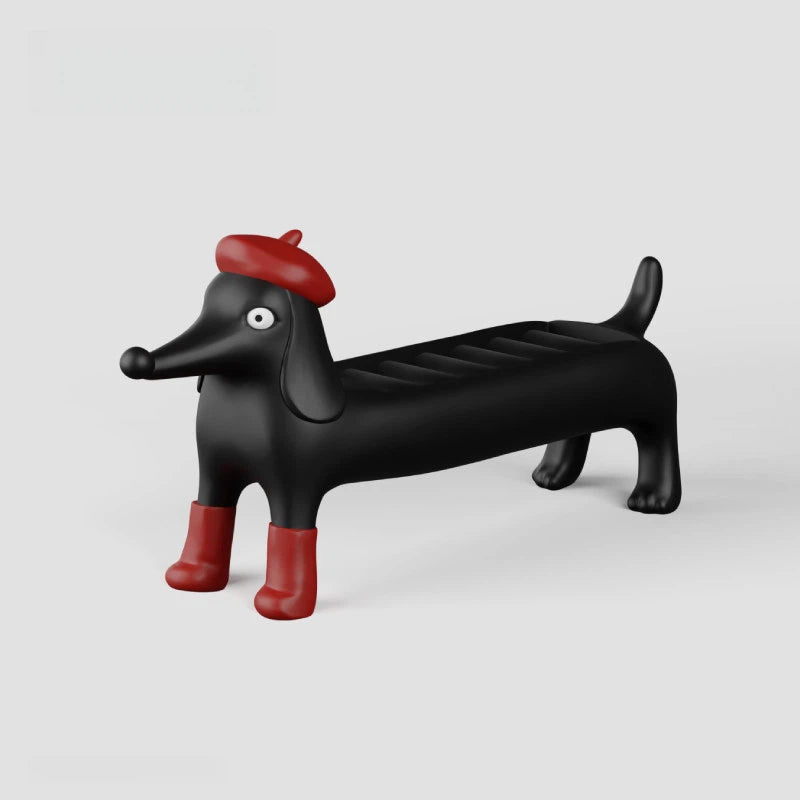 Cute Dachshund Ring Holder, Resin Jewelry Organizer Tray