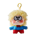 Adorable Plush Curly Hair Doll Bag Charm, Curly-haired Plush Doll Keychain
