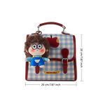 Adorable Plush Curly Hair Doll Bag Charm, Curly-haired Plush Doll Keychain