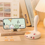 Cute Calico Cat Phone Stand, Kawaii Desk Accessory & Decor for Cat Lovers