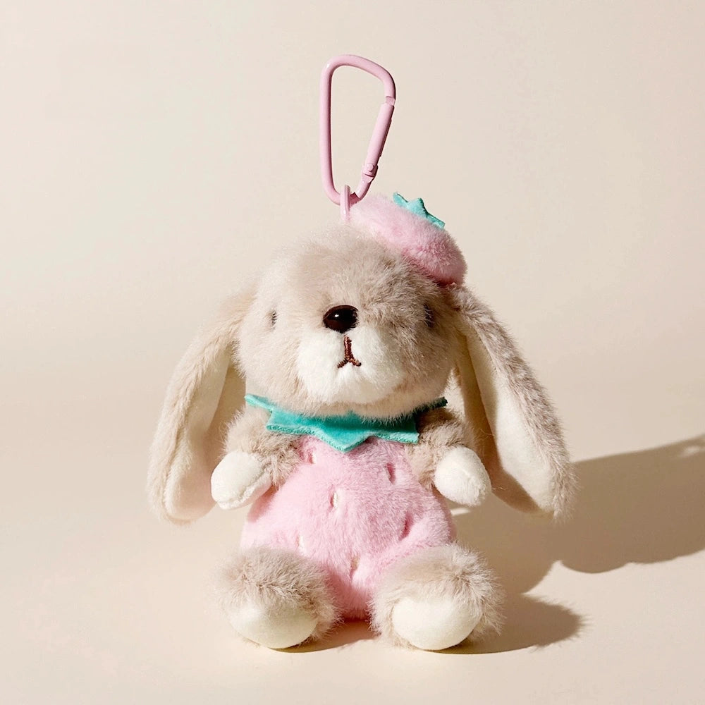 Berry Bunny Strawberry Bag Charm - product image 3 showing the strawberry bunny bag charm