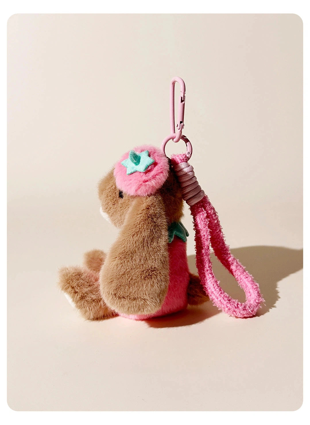 Berry Bunny Strawberry Bag Charm - product image 11 showing the strawberry bunny bag charm
