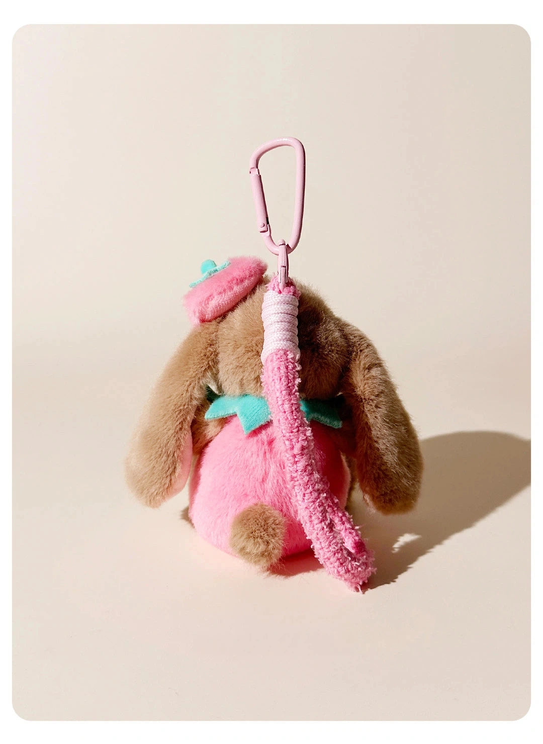 Berry Bunny Strawberry Bag Charm - product image 13 showing the strawberry bunny bag charm