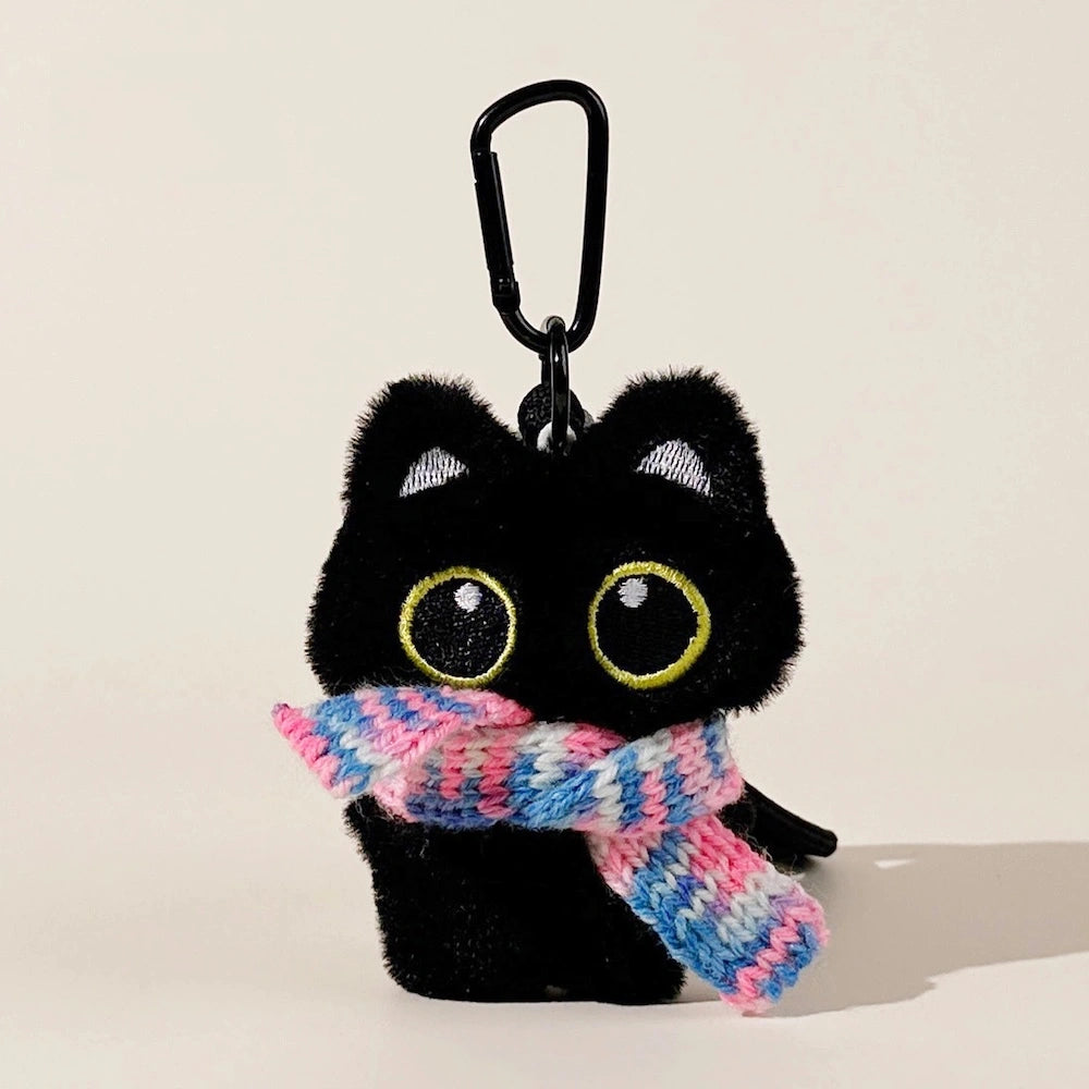Gentleman Black Cat Bag Charm - product image 4 showing the black cat bag charm