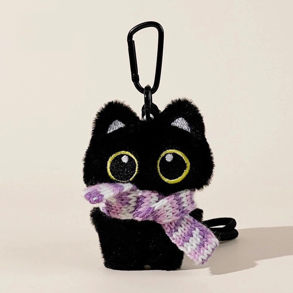 Gentleman Black Cat Bag Charm - product image 5 showing the black cat bag charm