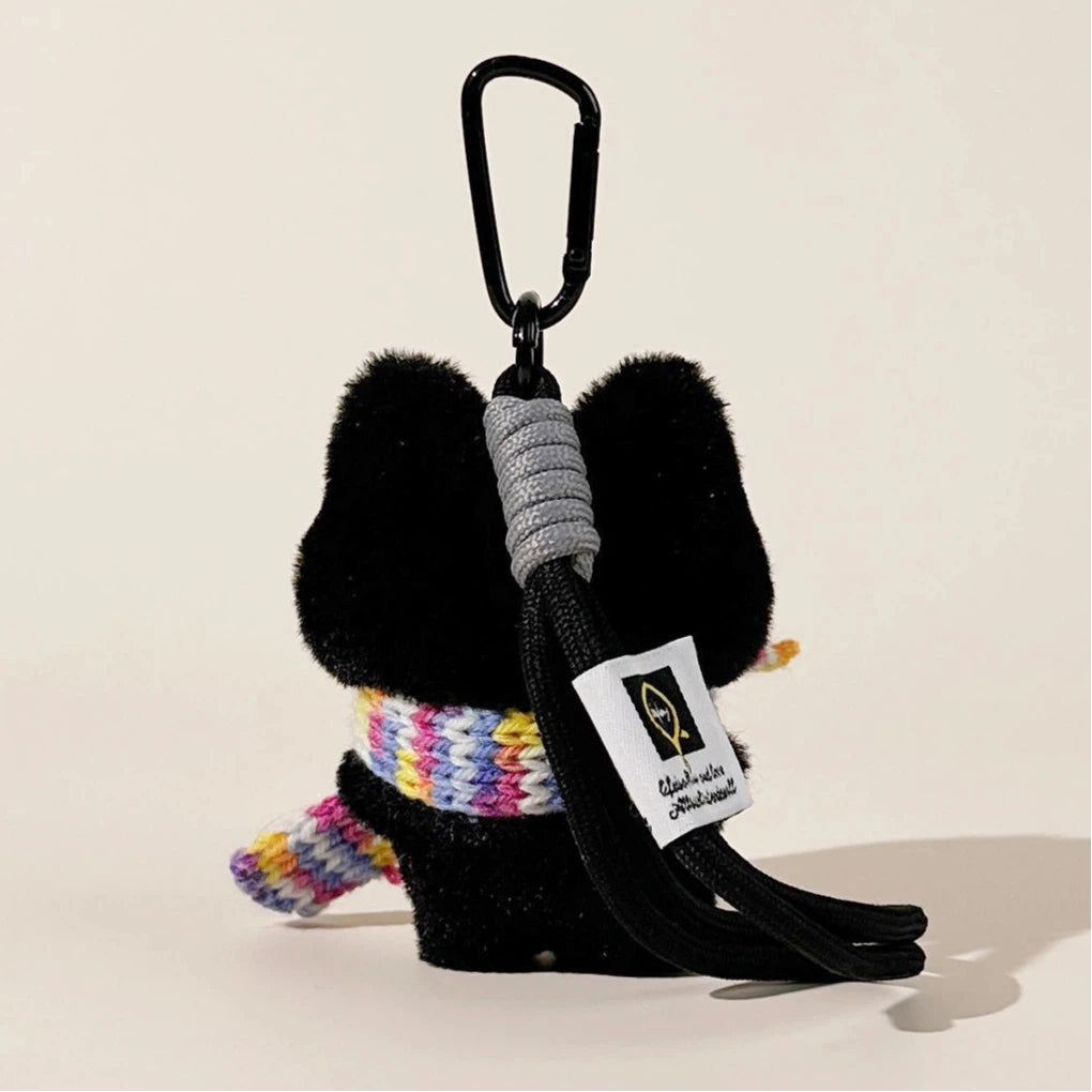 Gentleman Black Cat Bag Charm - product image 6 showing the black cat bag charm