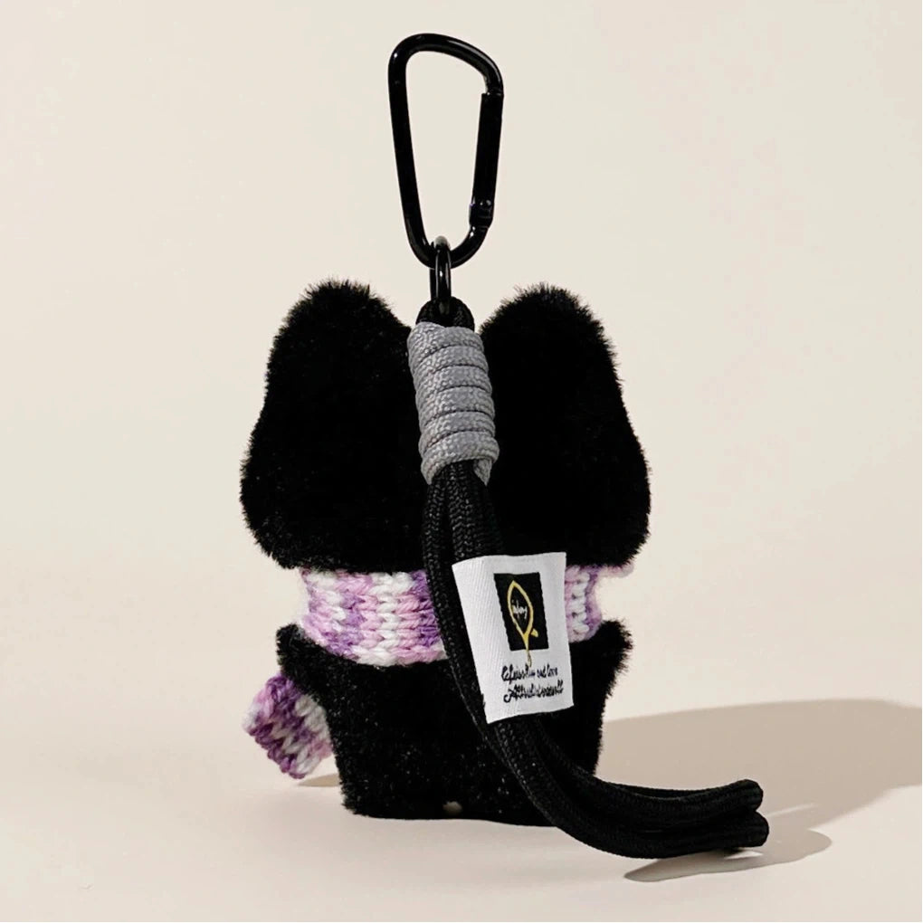 Gentleman Black Cat Bag Charm - product image 7 showing the black cat bag charm