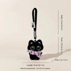 Gentleman Black Cat Bag Charm - Dream Purple Black Cat variant