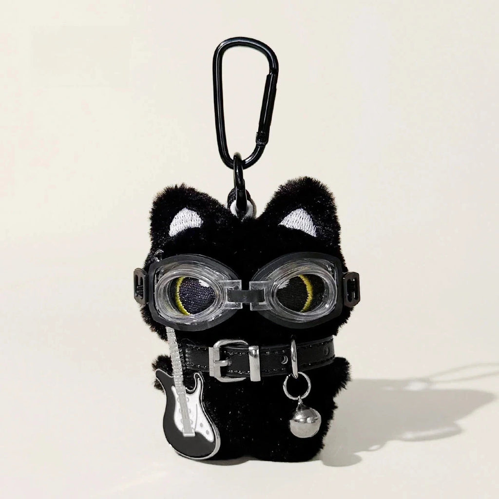 Gentleman Black Cat Bag Charm - Guitar Black Cat variant