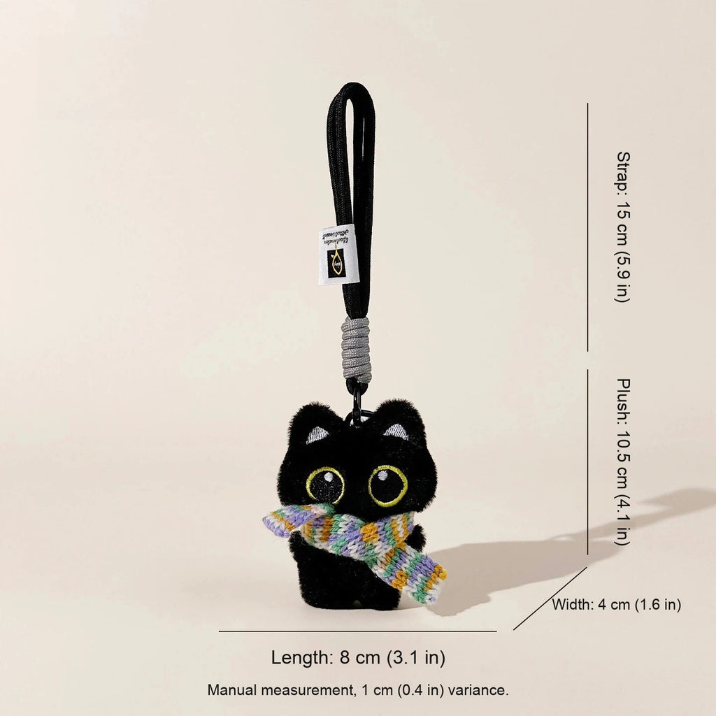 Gentleman Black Cat Bag Charm - Lemongrass Green Black Cat variant