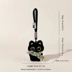 Gentleman Black Cat Bag Charm - Lemongrass Green Black Cat variant