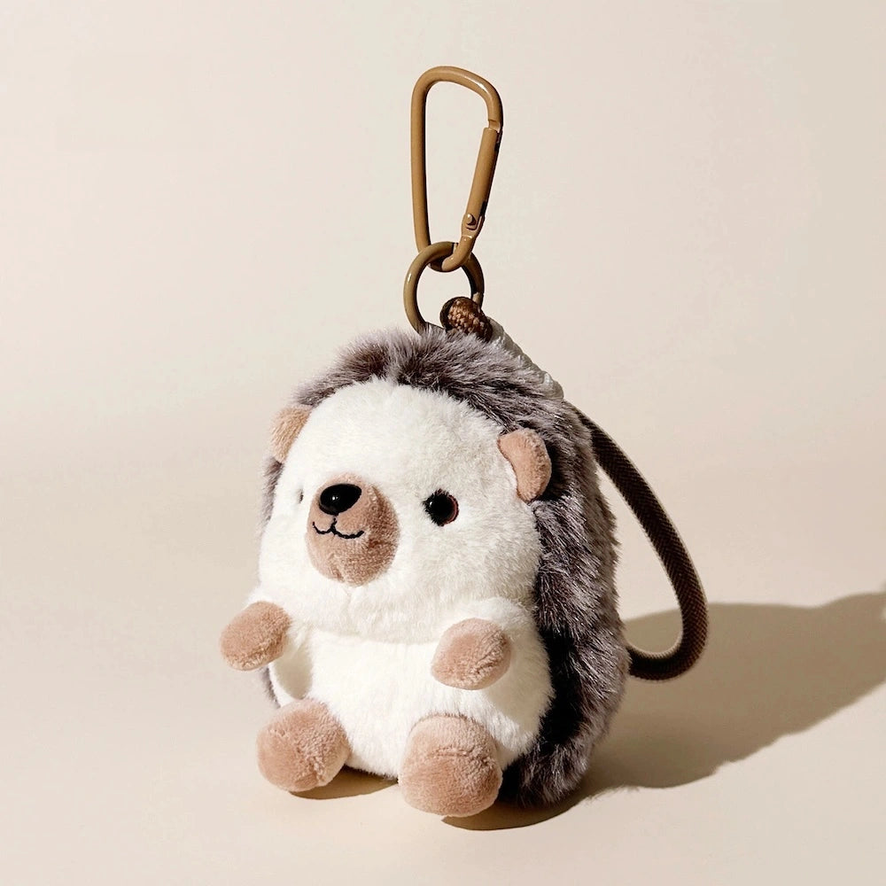 Little Hedgehog Plush Bag Charm - product image 3 showing the little hedgehog bag charm