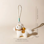 Lucky Pony Plush Bag Charm - Cream White variant