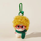 Fuzzy Doll Plush Bag Charm - product image 2 showing the fuzzy doll bag charm