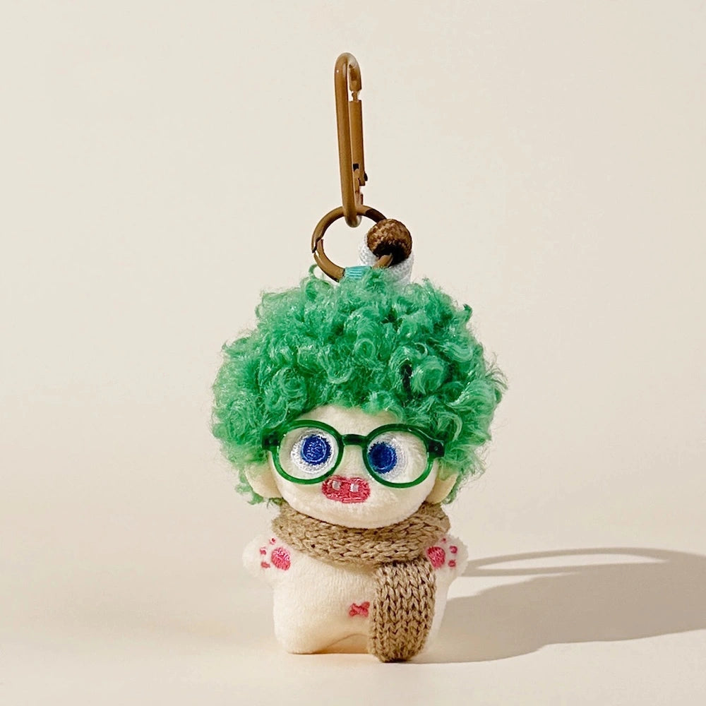 Fuzzy Doll Plush Bag Charm - product image 5 showing the fuzzy doll bag charm