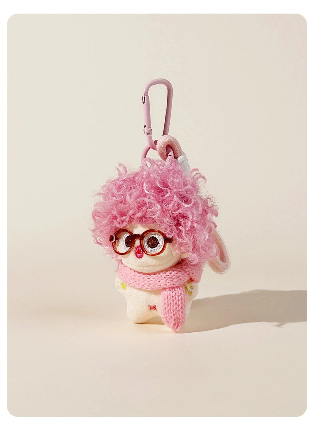 Fuzzy Doll Plush Bag Charm - product image 10 showing the fuzzy doll bag charm