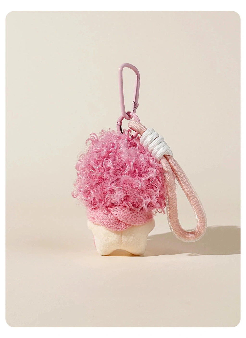 Fuzzy Doll Plush Bag Charm - product image 12 showing the fuzzy doll bag charm