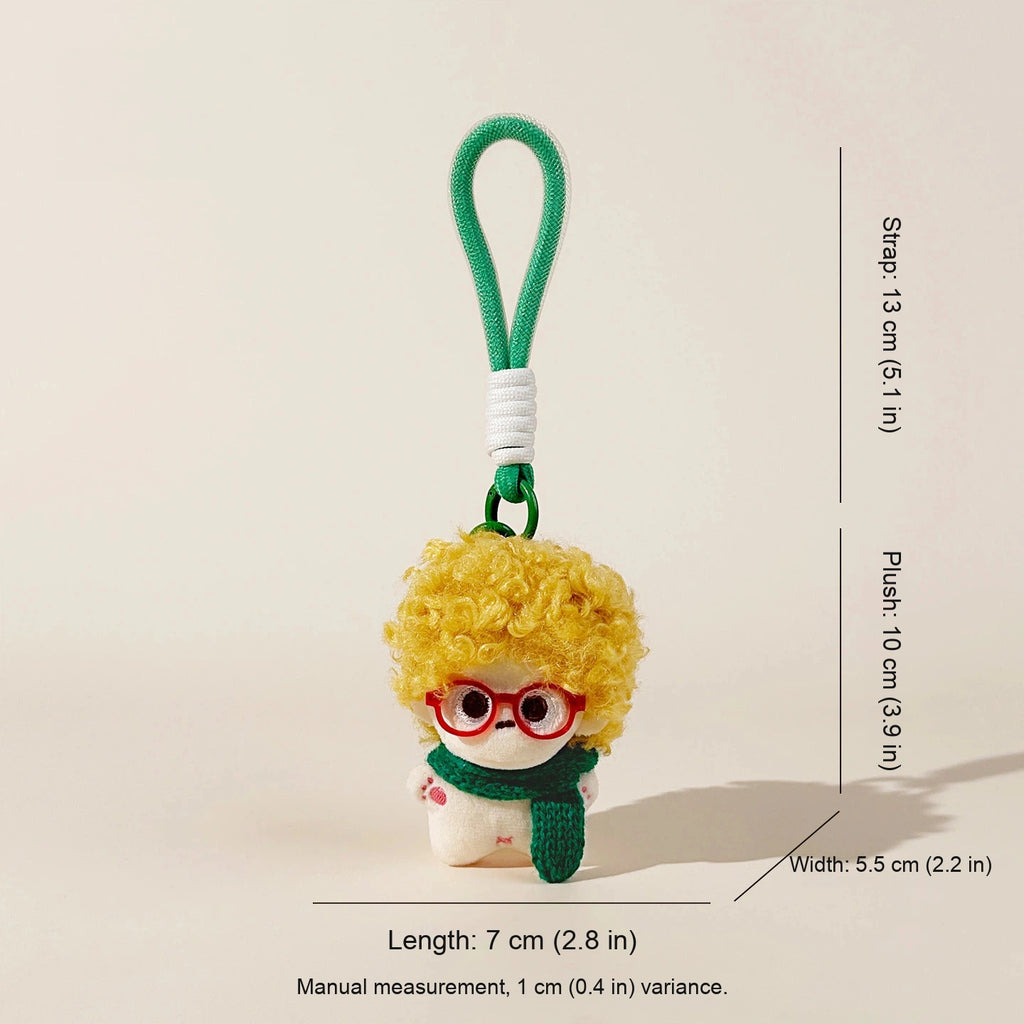 Fuzzy Doll Plush Bag Charm - Blonde Hair Doll variant