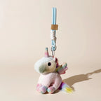 Winged Unicorn Plush Bag Charm - product image 2 showing the winged unicorn bag charm
