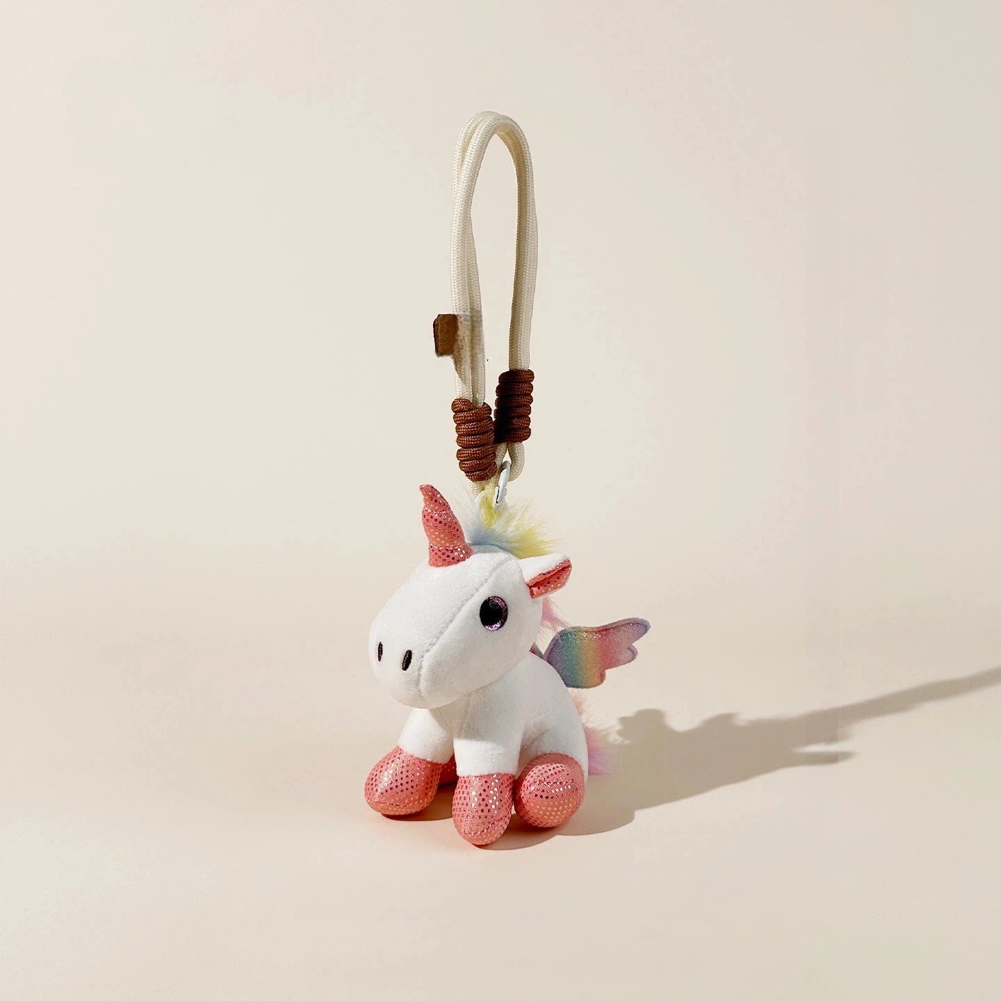 Winged Unicorn Plush Bag Charm - White Winged Unicorn variant
