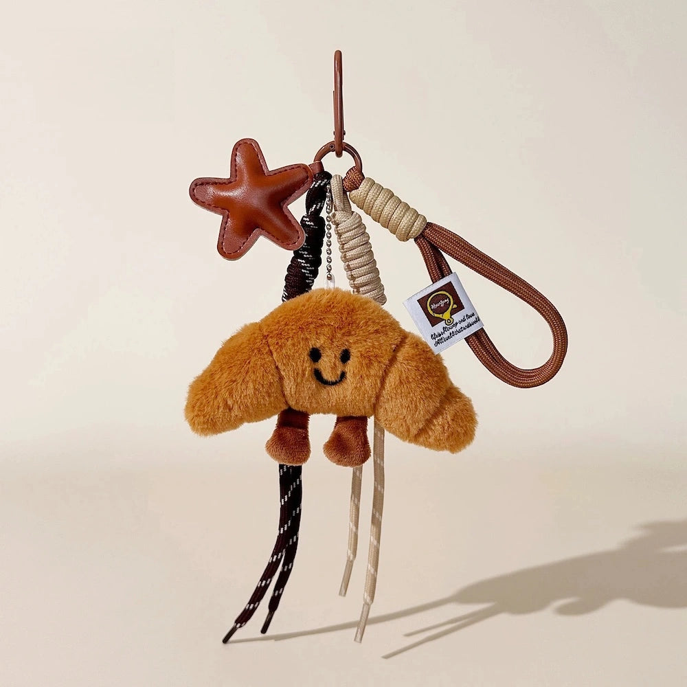 Bakery Plush Bag Charm - Croissant variant
