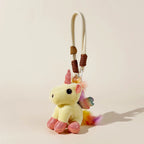 Pastel Unicorn Plush Bag Charm - product image 3 showing the pastel unicorn bag charm