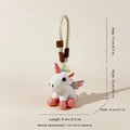 Pastel Unicorn Plush Bag Charm - White Winged Unicorn variant
